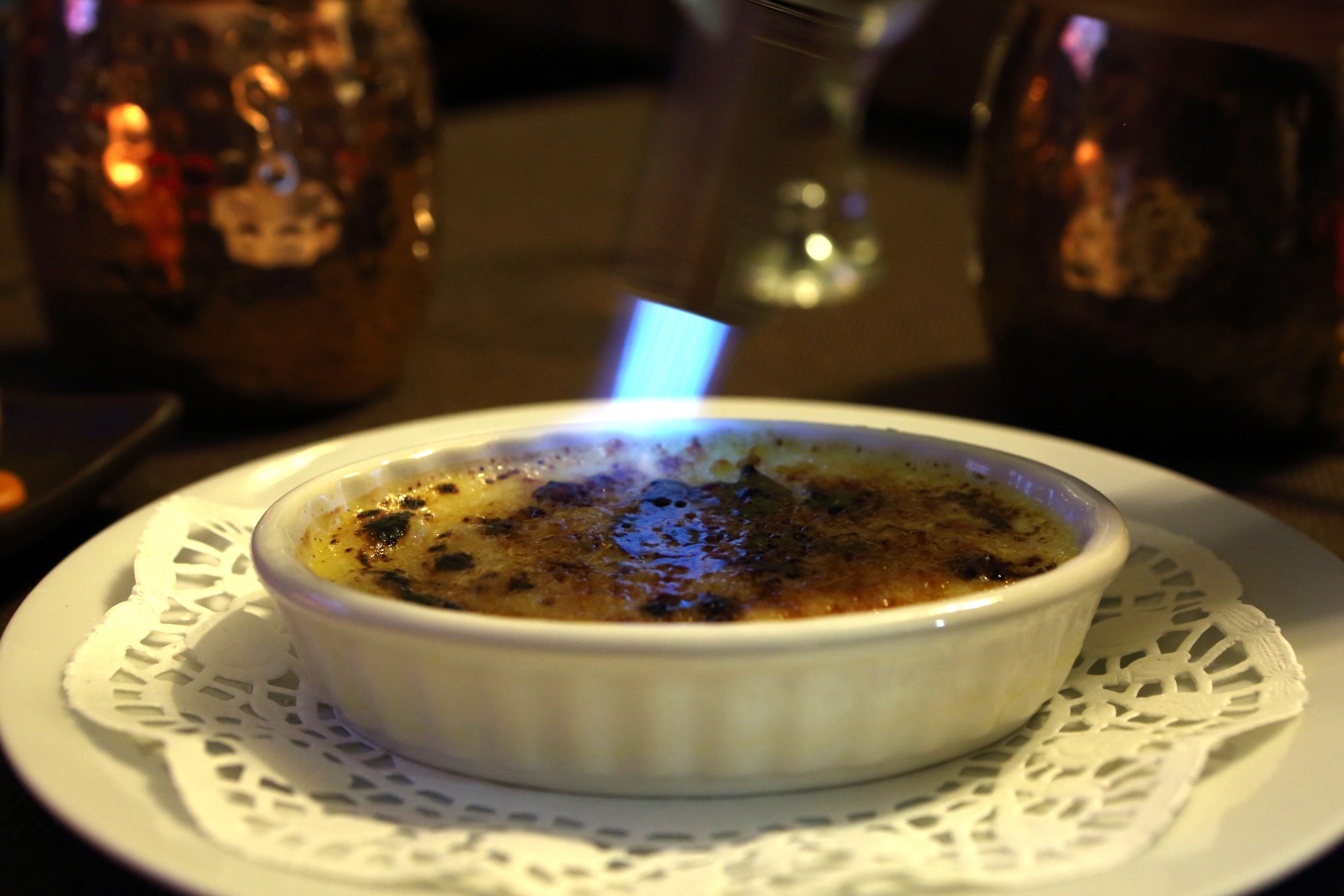 Carmelizing the Creme Brûlée 
